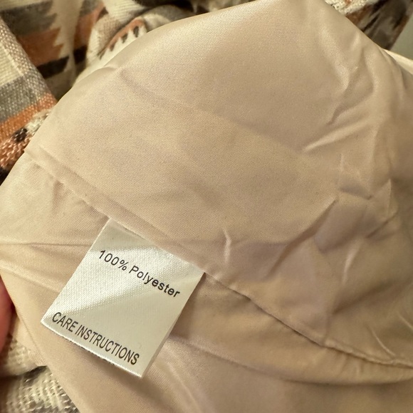 Women's Patterned Pea Coat - Picture 4 of 7